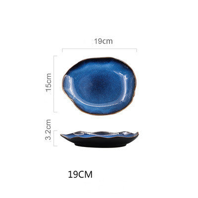 Elegant Irregular Flat Ceramic Plates