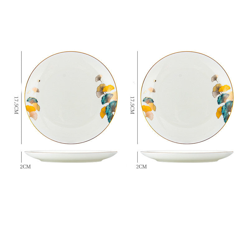 Elegant Ceramic Steak Plates