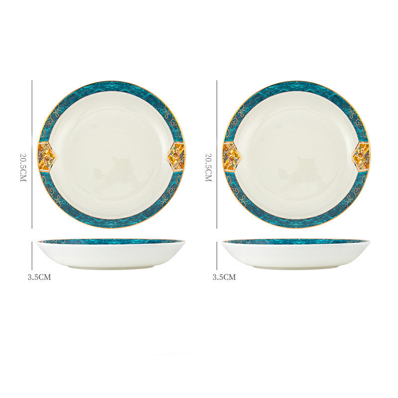 Elegant Ceramic Steak Plates