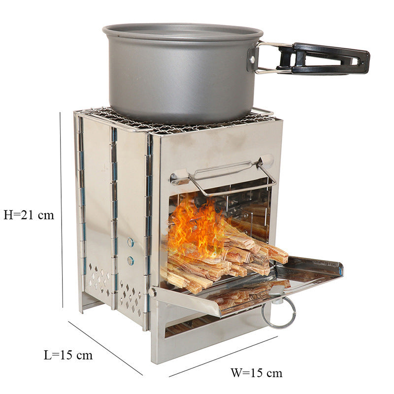 Lightweight Adjustable Camping Wood Stove