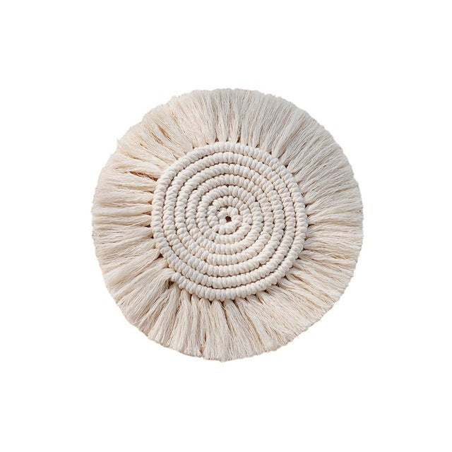 Handwoven Macrame Coasters