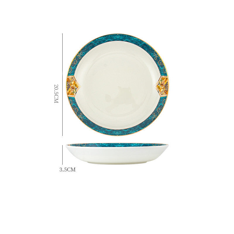 Elegant Ceramic Steak Plates