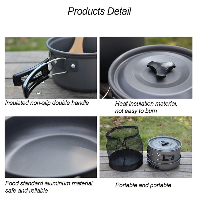 Lightweight Outdoor Camping Cookware Set