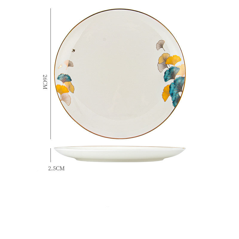 Elegant Ceramic Steak Plates