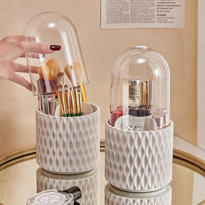 360° Rotating Acrylic Makeup Brush Holder