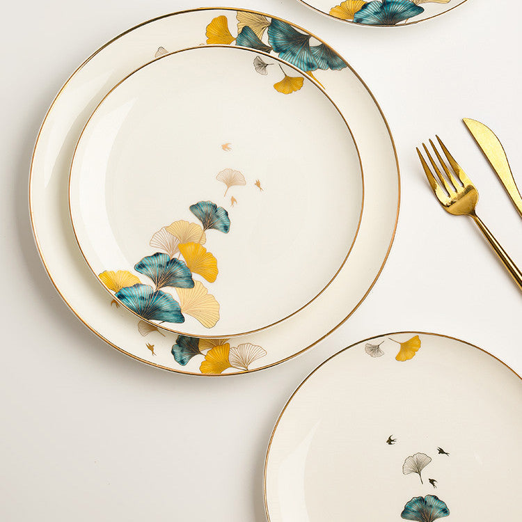 Elegant Ceramic Steak Plates