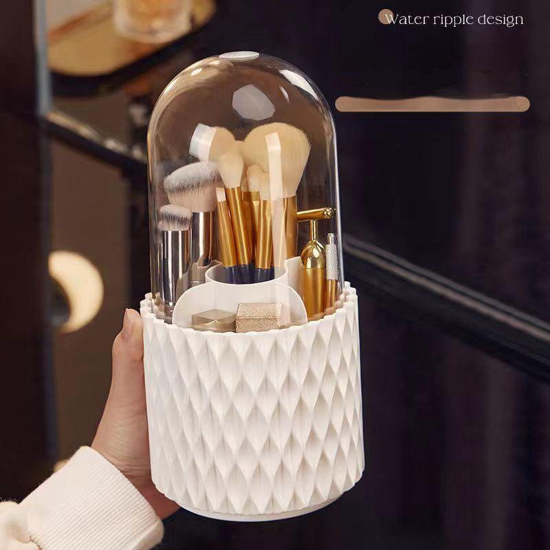 360° Rotating Acrylic Makeup Brush Holder