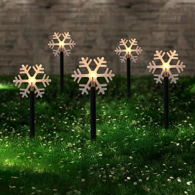 Outdoor Christmas Snowflake Garden Lights