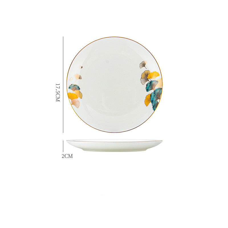 Elegant Ceramic Steak Plates